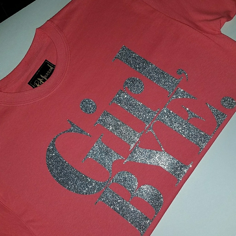 Girl, Bye. Glitter T-shirt